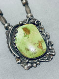 Fantastic Vintage Native American Navajo Turquoise Sterling Silver Necklace-Nativo Arts