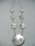 Jeffrey Brown Navajo Sterling Silver Storyteller Necklace Native American-Nativo Arts