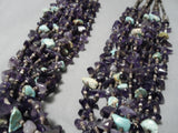 Best Navajo Turquoise Amethyst Native American Necklace-Nativo Arts