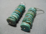 Fabulous Vintage Santo Domingo Native American Navajo Royston Turquoise Sterling Silver Earrings-Nativo Arts
