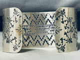 Stunning San Felipe Huge Pilot Mountain Turquoise Sterling Silver Bracelet-Nativo Arts