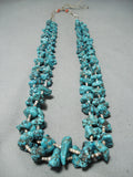 Chunky Nuggets Vintage Native American Navajo Turquoise Shell Authentic Necklace Old-Nativo Arts