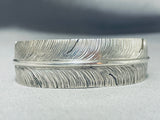 Extreme Detail Vintage Native American Navajo Ben Begaye (d) Sterling Silver Bracelet-Nativo Arts