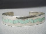 Newsworthy Vintage Native American Zuni Royston Turquoise Sterling Silver Bracelet-Nativo Arts