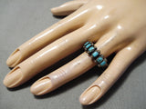 Stunning Vintage Navajo Turquoise Sterling Silver Native American Ring-Nativo Arts