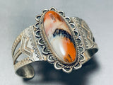 Opulent Vintage Native American Navajo Petrified Wood Sterling Silver Bracelet-Nativo Arts