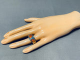 Southwest Vintage Turquoise Shell Sterling Silver Ring-Nativo Arts