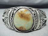 Superior Vintage Native American Navajo Royston Turquoise Sterling Silver Bracelet Old-Nativo Arts