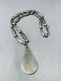 Astonishing Vintage Native American Navajo Bisbee Turquoise Sterling Silver Necklace-Nativo Arts