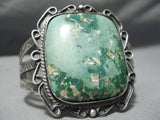 One Of The Best Ever Vintage Native American Navajo Cerrillos Turquoise Sterling Silver Bracelet-Nativo Arts