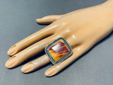 Important Vintage Native American Navajo Ben Begaye (d) Shell Sterling Silver Ring-Nativo Arts