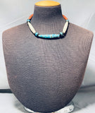 Native American One Of The Most Unique Vintage Santo Domingo Turquoise Heishi Choker Necklace-Nativo Arts