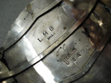Important Larry Moses Begay Vintage Native American Navajo Sterling Silver Cluster Bracelet-Nativo Arts