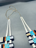 Native American Double Sided Substantial Santo Domingo Turquoise Inlay Necklace-Nativo Arts