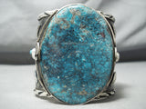 Colossal Native American Thunderbird Turquoise Sterling Silver Bracelet-Nativo Arts