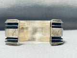 Astounding Vintage Native American Navajo Kingman Turquoise Sterling Silver Bracelet-Nativo Arts
