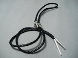 Fantastic Navajo Sterling Silver Horney Toad Bolo Native American-Nativo Arts