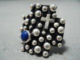 Cross Faith Santo Domingo Native American Sterling Silver Laips Ring-Nativo Arts