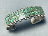 Unique Vintage Native American Navajo Turquoise Sterling Silver Bracelet-Nativo Arts
