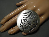 Amazing Vintage Hopi Native American Sterling Silver Ring Old-Nativo Arts