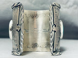 Powerful Thunderbirds Native American Turquoise Sterling Silver Bracelet-Nativo Arts