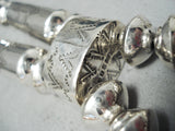 Best Native American Navajo Tubule Sterling Silver Bead Necklace-Nativo Arts