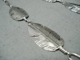 Expressive Navajo Sterling Silver Necklace Native American-Nativo Arts