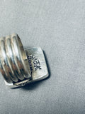 Important Unique Vintage Native American Navajo Ben Begaye (d.) Sterling Silver Ring-Nativo Arts