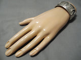 Important Randy Hoskie Vintage Navajo Sterling Silver Native American Bracelet-Nativo Arts