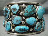 One Of The Biggest Native American Turquoise Sterling Silver Bracelet-Nativo Arts