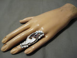Tremendous Vintage Zuni Native American Turquoise Inlay Eldred Martinez Ring-Nativo Arts