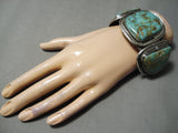 One Of The Best Vintage Native American Navajo Royston Turquoise Sterling Silver Bracelet Old-Nativo Arts