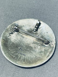 Impressive Vintage Native American Hopi Sterling Silver Pin/ Pendant-Nativo Arts