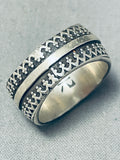 One Of The Most Detailed Ever Southwestern Sterling Silver Ring-Nativo Arts