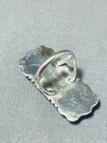 Excellent Native American Navajo Honeybee Jasper Sterling Silver Ring-Nativo Arts