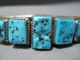 Striking Vintage Navajo Sleeping Beauty Turquoise Bracelet Native American-Nativo Arts