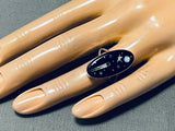 Comet Outer Space Native American Navajo Sterling Silver Opal Ring-Nativo Arts