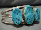 Vintage Navajo Bracelet Old Turquoise Sterling Silver Native American-Nativo Arts
