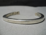 Important Vintage Native American Navajo Orville Tsinnie Sterling Silver Bracelet-Nativo Arts