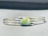 Impressive Signed Native American Laguna Royston Turquoise Sterling Silver Bracelet-Nativo Arts