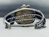 Ashley Family Vintage Native American Navajo Morenci Turquoise Sterling Silver Bracelet Signed-Nativo Arts