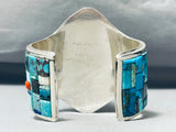 Best Native American Navajo Turquoise Toad Inlay Sterling Silver Bracelet-Nativo Arts