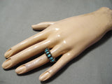 Stunning Vintage Navajo Turquoise Sterling Silver Native American Ring-Nativo Arts
