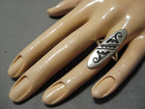 Important Vintage Hopi Terry Wadsworth Sterling Silver Native American Ring-Nativo Arts