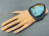 Native American One Of The Biggest Best Ever 160 Gram #8 Turquoise Sterling Silver Bracelet-Nativo Arts