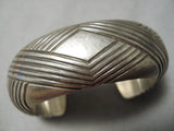 Tremendous Vintage Navajo Sterling Silver Bracelet Old Native American-Nativo Arts