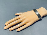 Fascinating Vintage Native American Navajo Sterling Silver And 14k Gold Bracelet-Nativo Arts