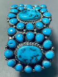 Ben Touchine Vintage Native American Navajo Turquoise Sterling Silver Bracelet-Nativo Arts