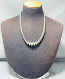 Noteworthy Vintage Native American Navajo Sterling Silver Necklace-Nativo Arts