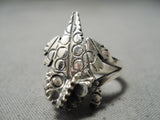 Whimsical Navajo Sterling Silver Ring Native American-Nativo Arts